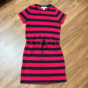 MK Red and Black Striped Dress